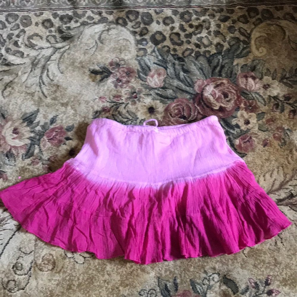 Mini pink skirt for girls